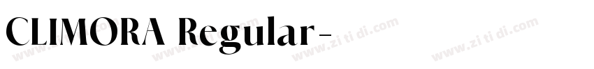 CLIMORA Regular字体转换
